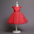 thumbnail image 1 of QISIWOLE Girls Baby Long Skirt Solid Princess Bowknot Performance Dress Skirt Dress,Sales, 1 of 6