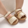 thumbnail image 1 of Herrnalise Newborn Baby Summer Sandals Tassel Soft Sole Crib Shoes Kids Anti-slip Prewalker,clearance under 5, 1 of 5