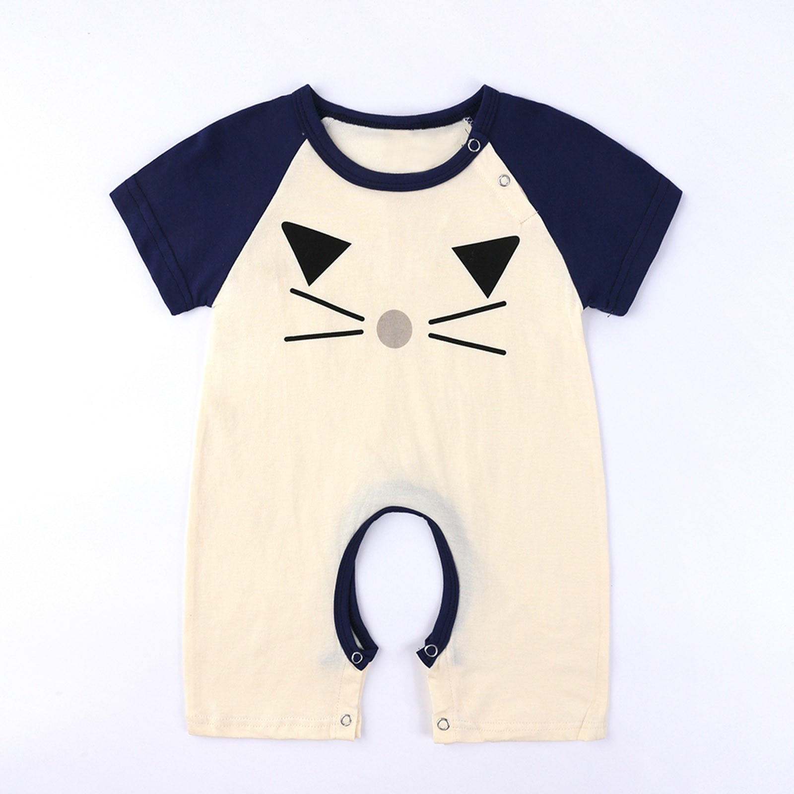 Herrnalise Newborn Infant Baby Girl Clothes Cotton Linen Rompers