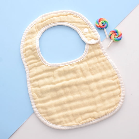 Herrnalise Newborn Toddler Baby Fashion Cute Solid Color Cotton Gauze Frenulum Bib Saliva Towel clearance under 10