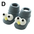 thumbnail image 1 of Herrnalise Newborn Toddler Baby Girls Boys 3D Cute Cartoon Anti-Slip Socks Slippers, 1 of 2