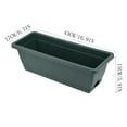 thumbnail image 1 of Herrnalise Outdoor Decoration Garden Vegetable Planting Pot Plastic Flower Pot Balcony Vegetable Planting Trough,16.93" Planter with Drainage Tray for Outdoor Indoor Patio Home Decor,Army Green, 1 of 9