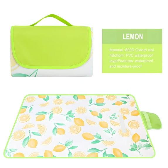 Herrnalise Outdoor Picnic Blanket Beach Blanket,40" x 60" Waterproof Sandproof Beach Picnic Mat Foldable Portable Travel Mat for Traveling,Camping,Hiking,Park Lawn