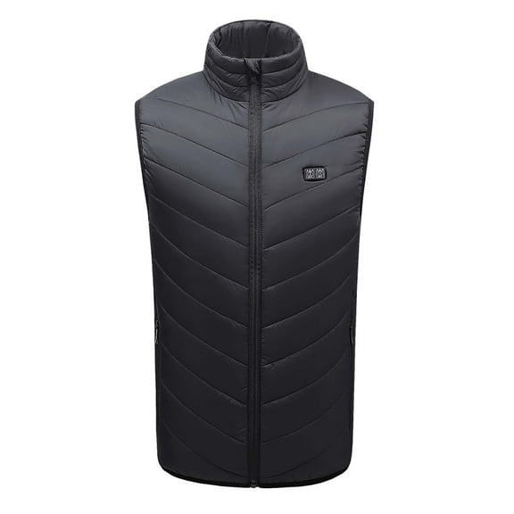 Herrnalise Outdoor Warm Clothing Heated For Riding Skiing Fishing Charging Via Heated Coat Black