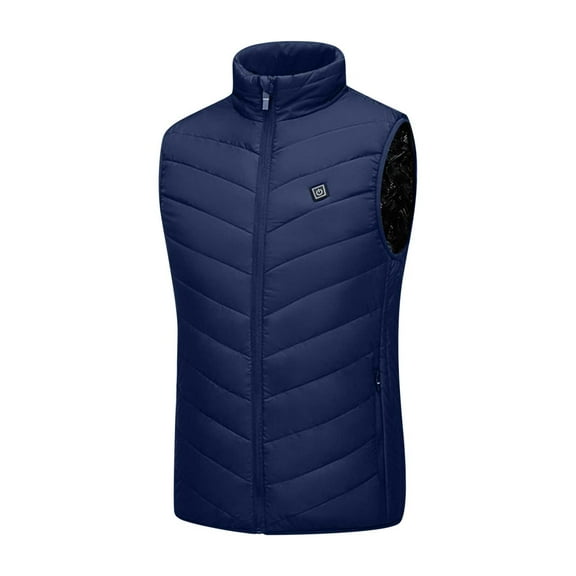 Herrnalise Outdoor Warm Clothing Heated For Riding Skiing Fishing Charging Via Heated Coat Blue