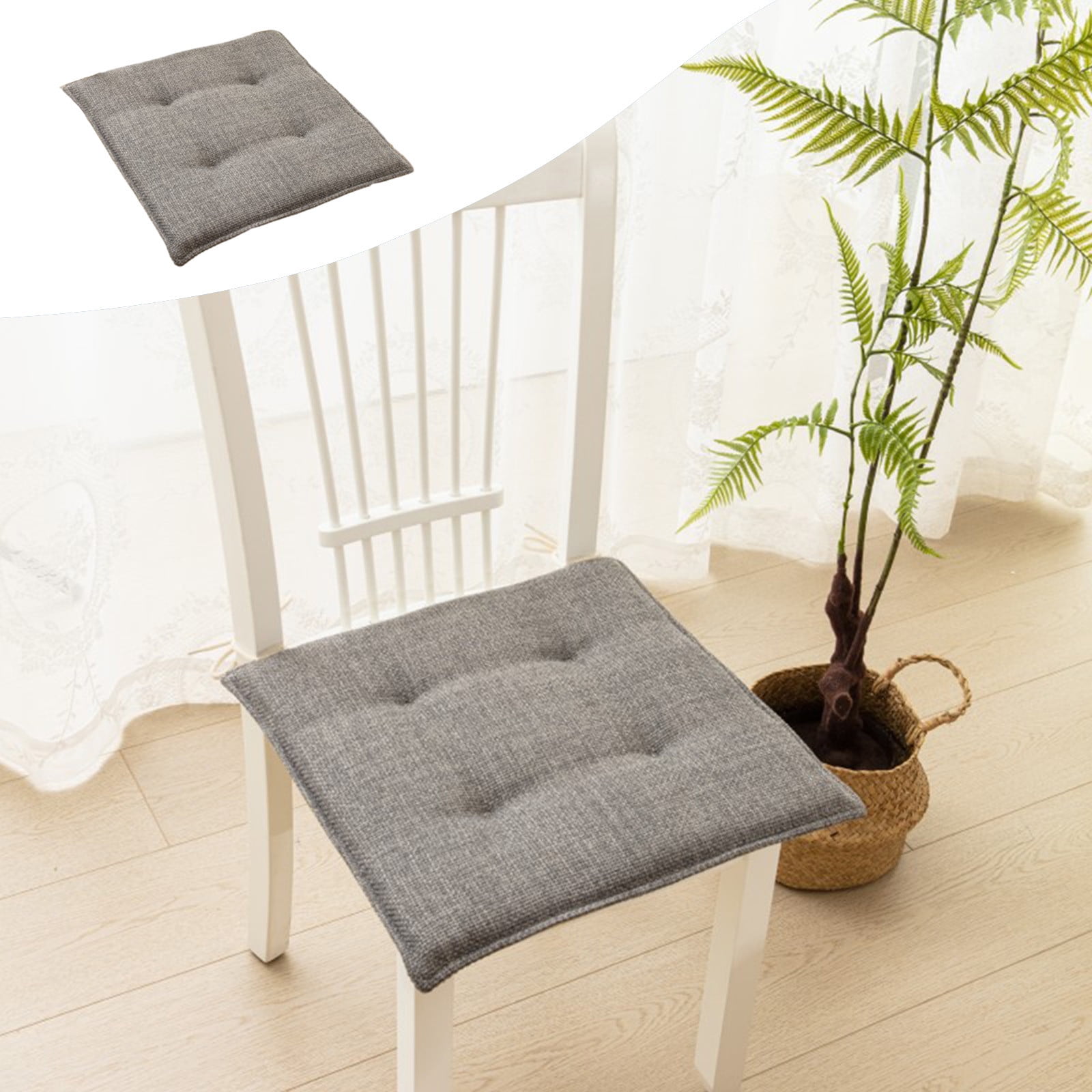 Herrnalise Overstuffed Universal Dining Chair Cushions for Kitchen
