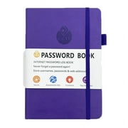 Herrnalise Password Book with tabs. Internet Address and Password Organizer Logbook with alphabetical tabs. Small Pocket Size Password Keeper Journal Notebook for Computer & Website Logins