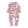 thumbnail image 1 of QISIWOLE Newborn Baby Boys Girls Long-sleeve Cartoon Romper Jumpsuit Clothes Outfits, rollbacks, 1 of 2