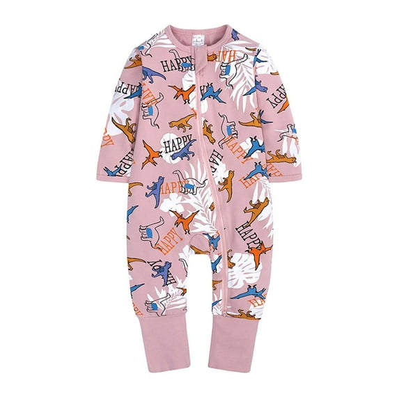 QISIWOLE Newborn Baby Boys Girls Long-sleeve Cartoon Romper Jumpsuit Clothes Outfits, rollbacks