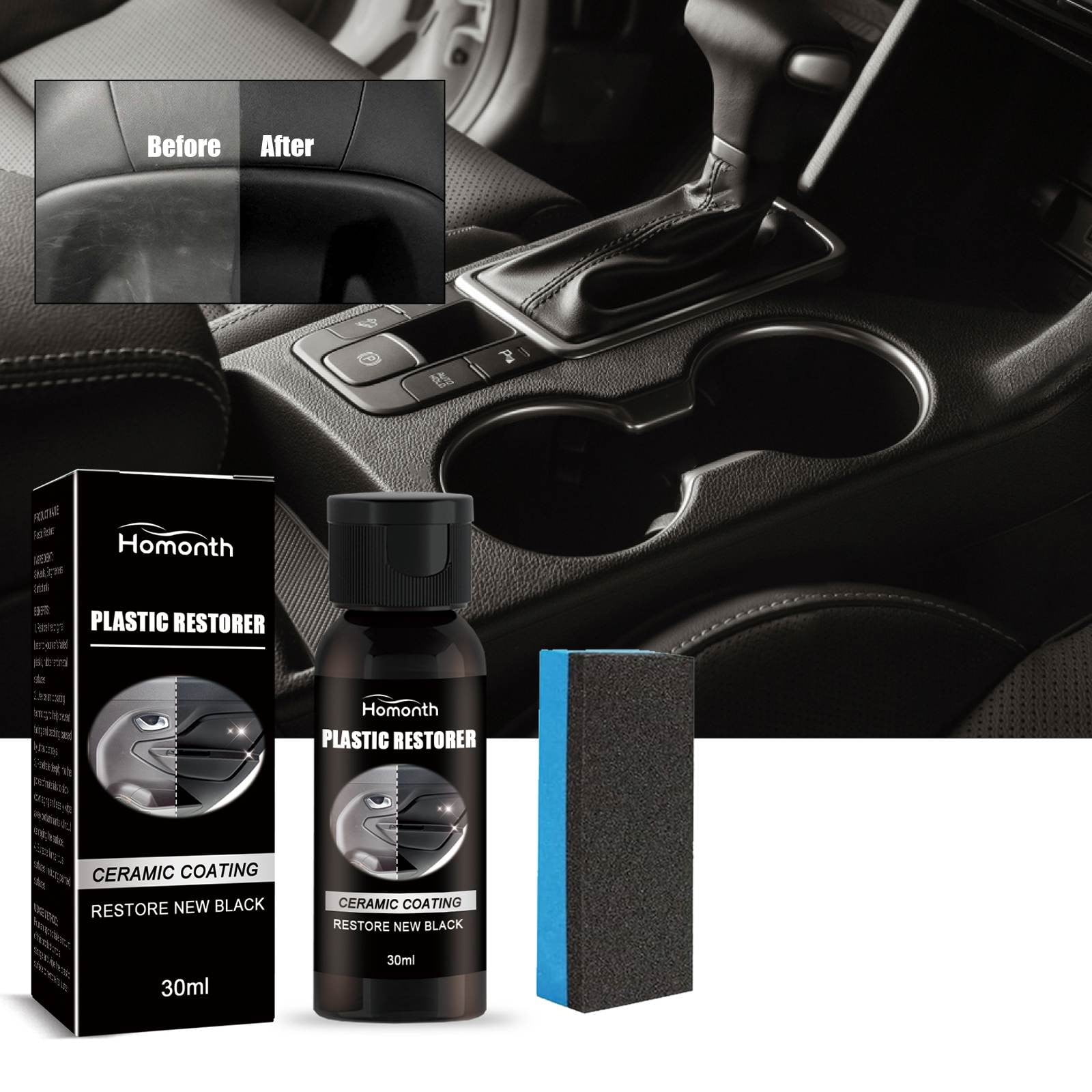 Herrnalise Plastic Outdoor Color Restorer for Cars 30ml, Ceramic