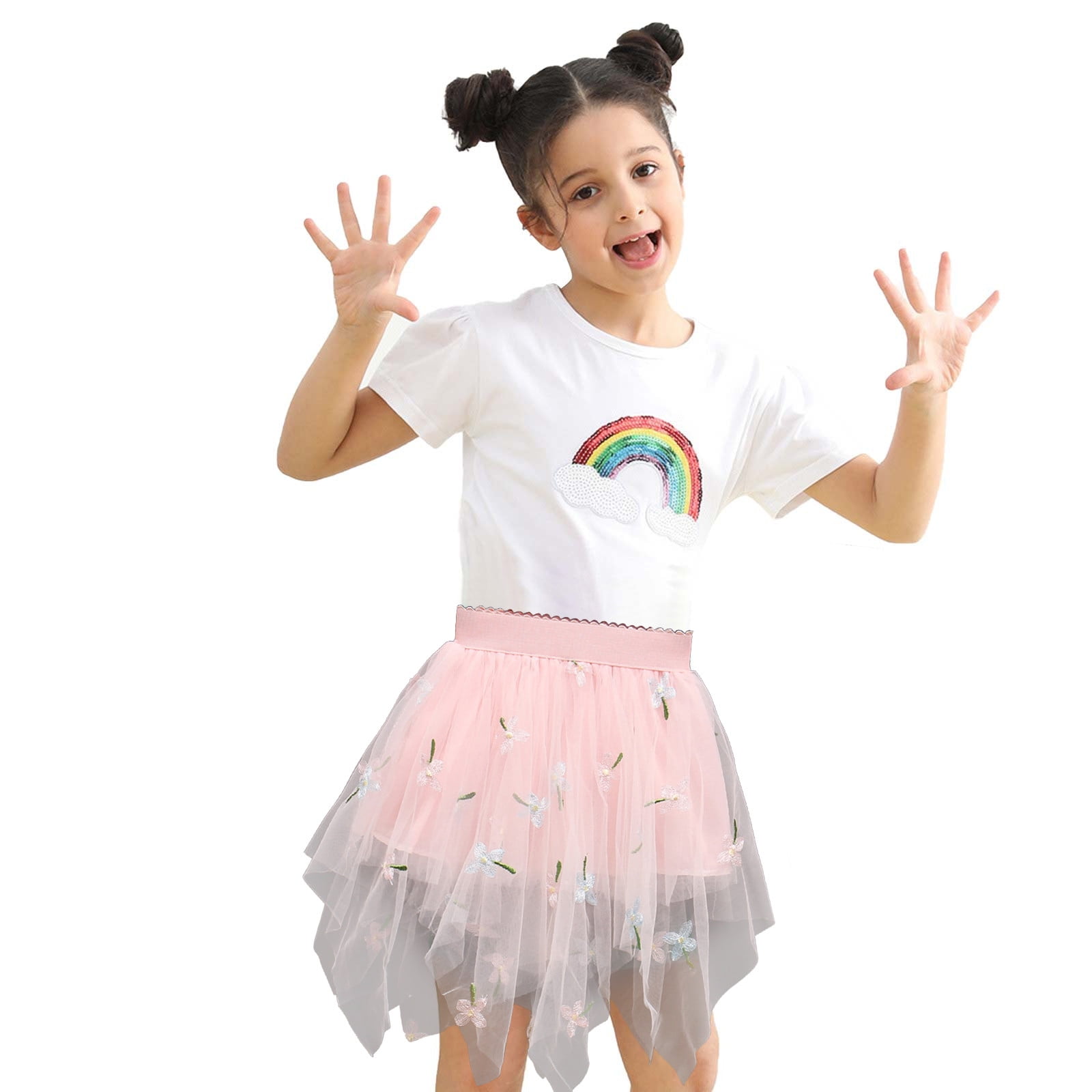 KIDS MINI WRAP FRILL SKIRT 12-14 TUSCAN MOONDANCE main image 1