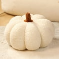 thumbnail image 1 of Herrnalise Pumpkin Pillows,7.87" 3D Pumpkin Shaped Plush Throw Pillow Room Decoration,Soft Fluffy Pumpkin Pillow Fall Decor for Living Room Halloween Thanksgiving Pillows Home Decor,White, 1 of 9
