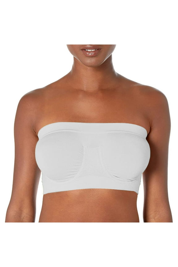 Pure Comfort Strapless Bra, Wireless Bra with Stay-Put Fit, Full-Coverage Convertible Bra for Everyday Wear