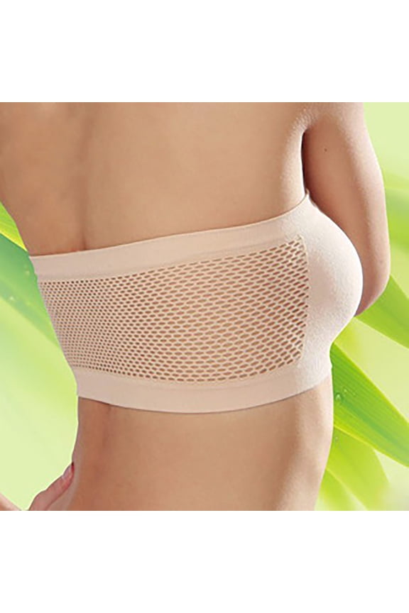 Pure Comfort Strapless Bra, Wireless Bra with Stay-Put Fit, Full-Coverage Convertible Bra for Everyday Wear
