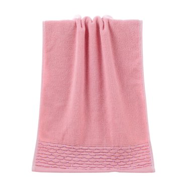 Herrnalise Pure Cotton Solid Color Luxury Washcloth Towel for Bathroom & Bedroom,Thick & Super Soft & Highly Absorbent & Quick Dry for Face and Hand - Coral