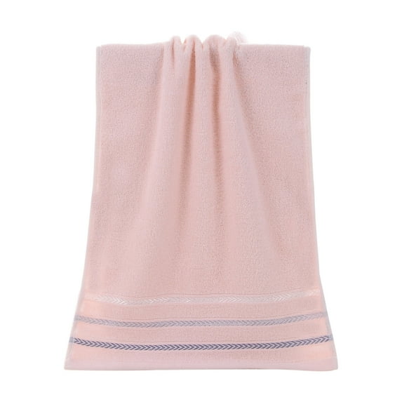 Herrnalise Pure Cotton Solid Color Luxury Washcloth Towel for Bathroom & Bedroom,Thick & Super Soft & Highly Absorbent & Quick Dry for Face and Hand - Light Pink