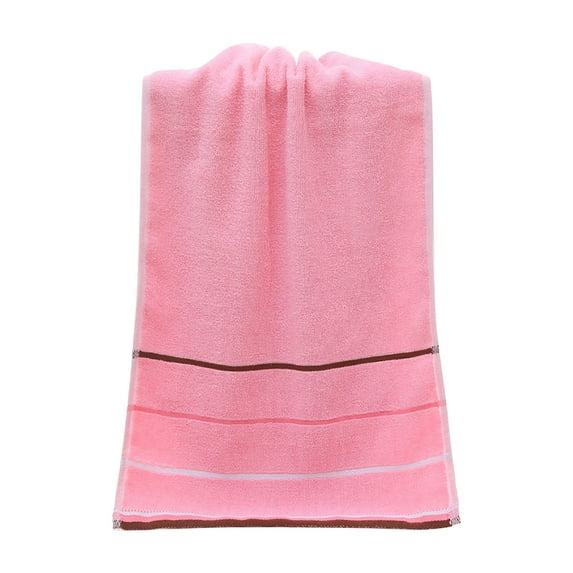 Herrnalise Pure Cotton Solid Color Luxury Washcloth Towel for Bathroom & Bedroom,Thick & Super Soft & Highly Absorbent & Quick Dry for Face and Hand - Pink