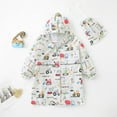 thumbnail image 1 of Herrnalise Rain Poncho Kids,Toddler Poncho with Hood,Waterpoof Rain Jacket Coat ,3D Cartoon Children Rainwear for Girl Boy，With Pouch For 6 Years, 1 of 7