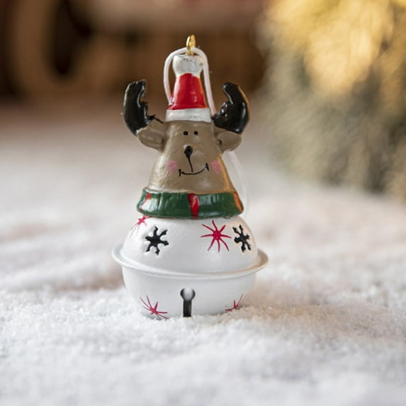 Herrnalise Santa Claus Snowman Bell Pendant Iron Bell Decoration Christmas Tree Pendant Decoration Ornaments for Christmas Tree Farmhouse Christmas Tree Decorations