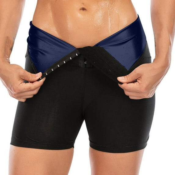 Herrnalise Sauna Shorts for Women Waist Trainer Leggings High Waist Compression Workout single-breasted Body Shaper Mothers Day Gifts