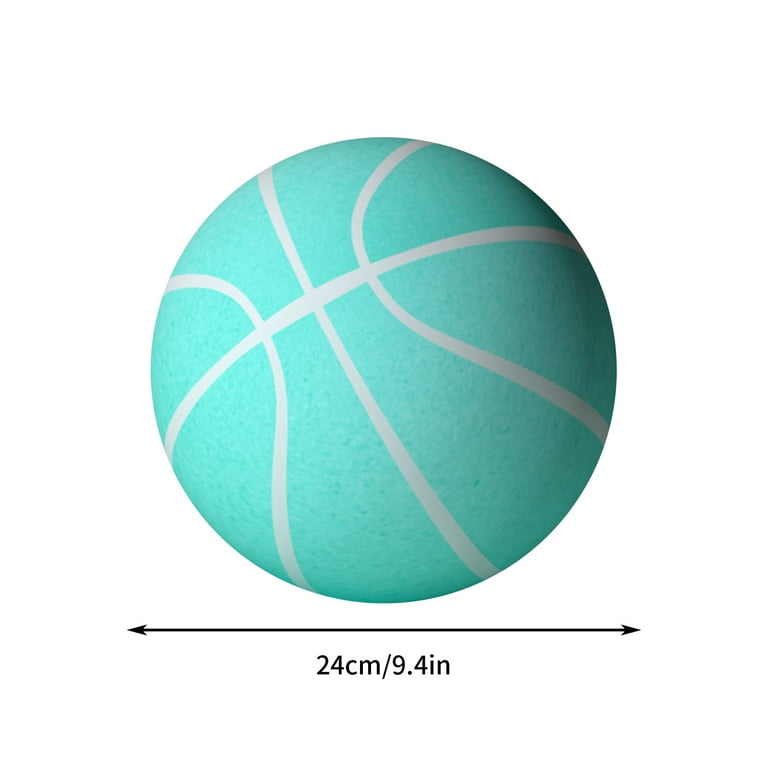 Herrnalise Silent Basketball,2024 New Quiet No Noise No Sound Basketball  Dribbling Indoor,Uncoated High-Density Foam Ball Indoor Training Ball for