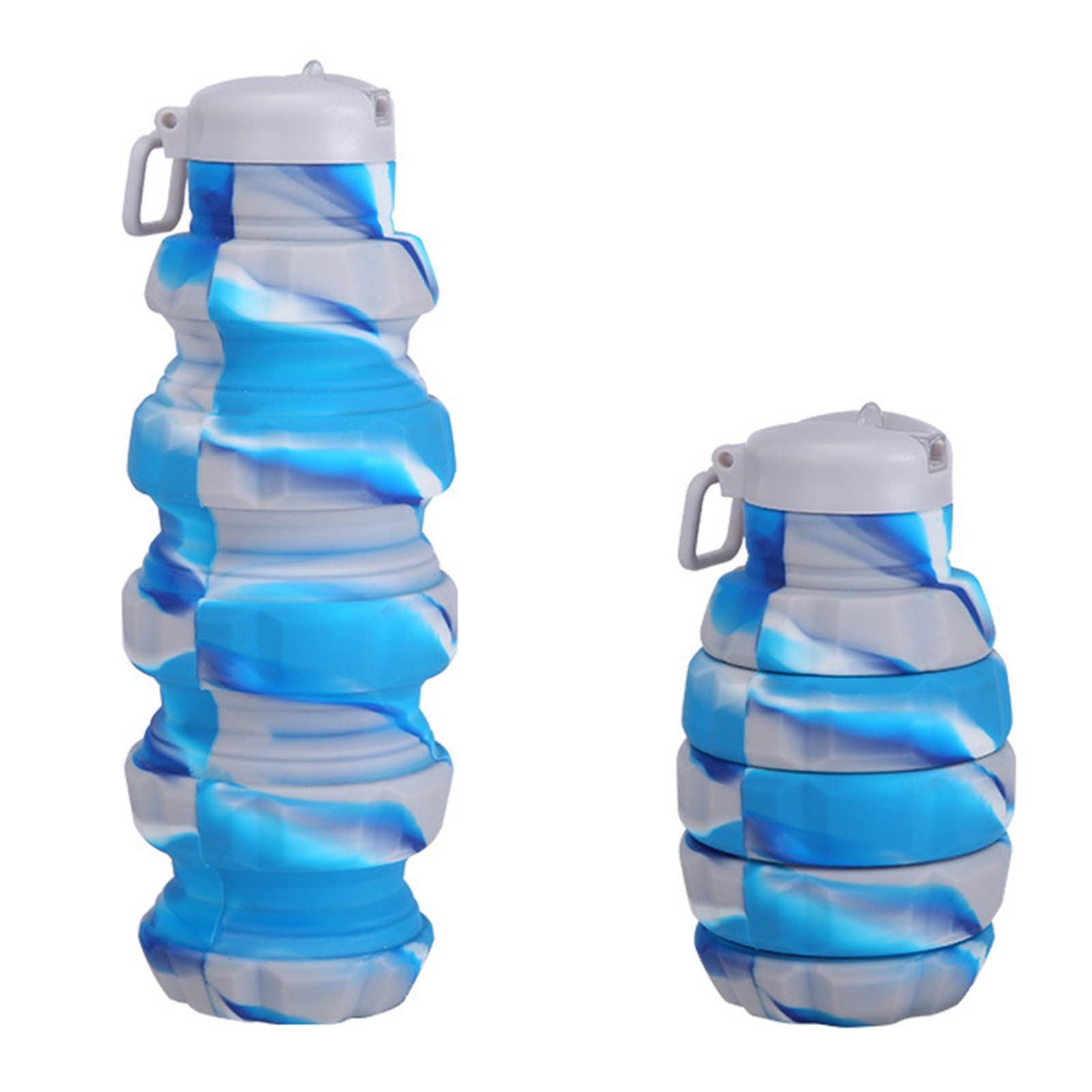 Reusable roll up water bottle BPA Free (Blue) - The Kit Chicks