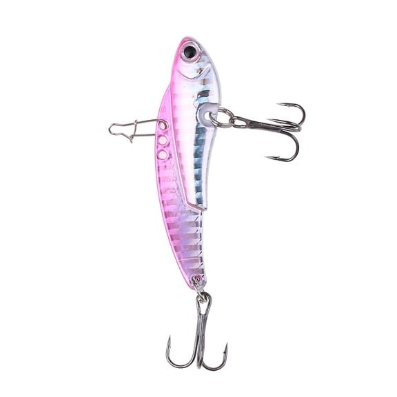 Herrnalise Sinking Rattling Wiggler VIB Lipless Crankbaits Hard Fishing Lures Vibe Vibration Rattle Hooks for Sea Bass & Trout Treble Hook 6cm 20g Amazing Fishing Gifts for Men