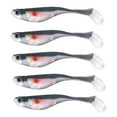 thumbnail image 1 of Herrnalise Soft Fishing Lures, 5PC Soft Plastic Baits Kit with Box for Fishing Trout Redfish Saltwater/Freshwater, 1 of 1