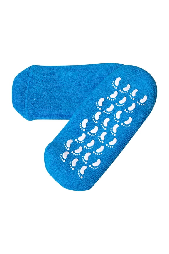 Spa Socks Women 1 Pairs Dry Cracked Feet Lotion Socks Foot Moisturizing Socks Silicone Socks Foot Care Heel Socks Spa Socks - Blue