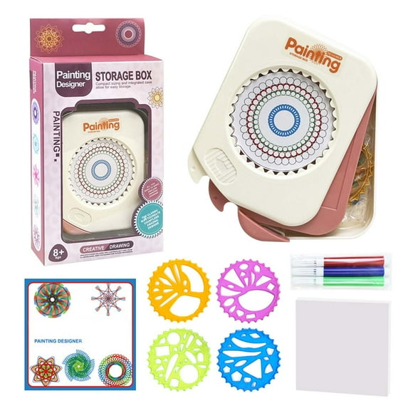Herrnalise Spiral Art Kit for Kids - Craft Set for Girls & Boys Ages 6-12 - Gifts for 6, 7, 8. 9, 10 Year Old Girl, Boy - Toys and Crafts Kits Gift - Arts Birthday Retro Vintage Ideas Drawing