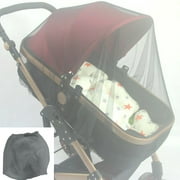 Herrnalise Stroller Pushchair Pram Mosquito Fly Insect Net Mesh Buggy Cover for Baby Infant