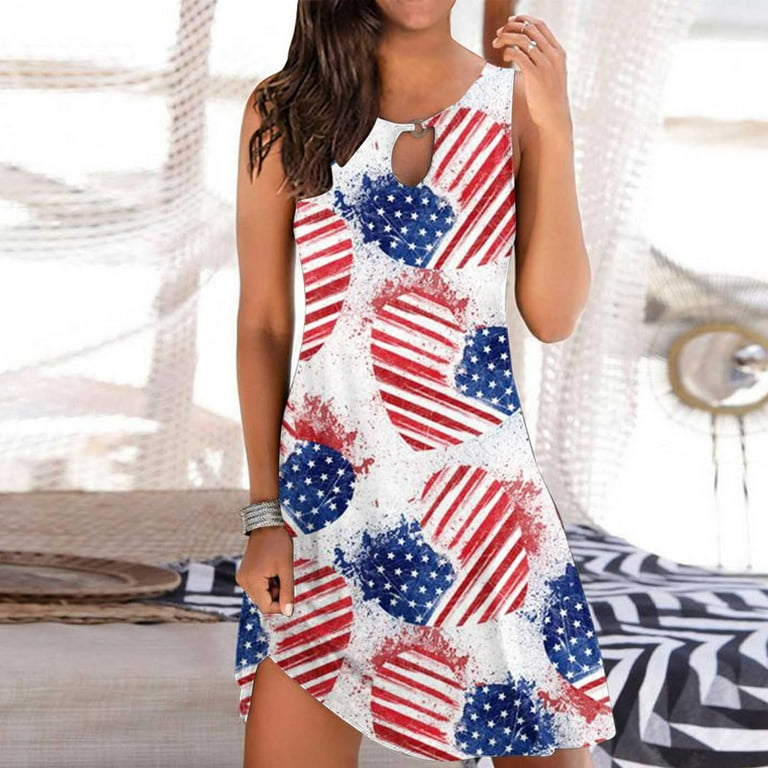 Watermelon print cheap dress womens