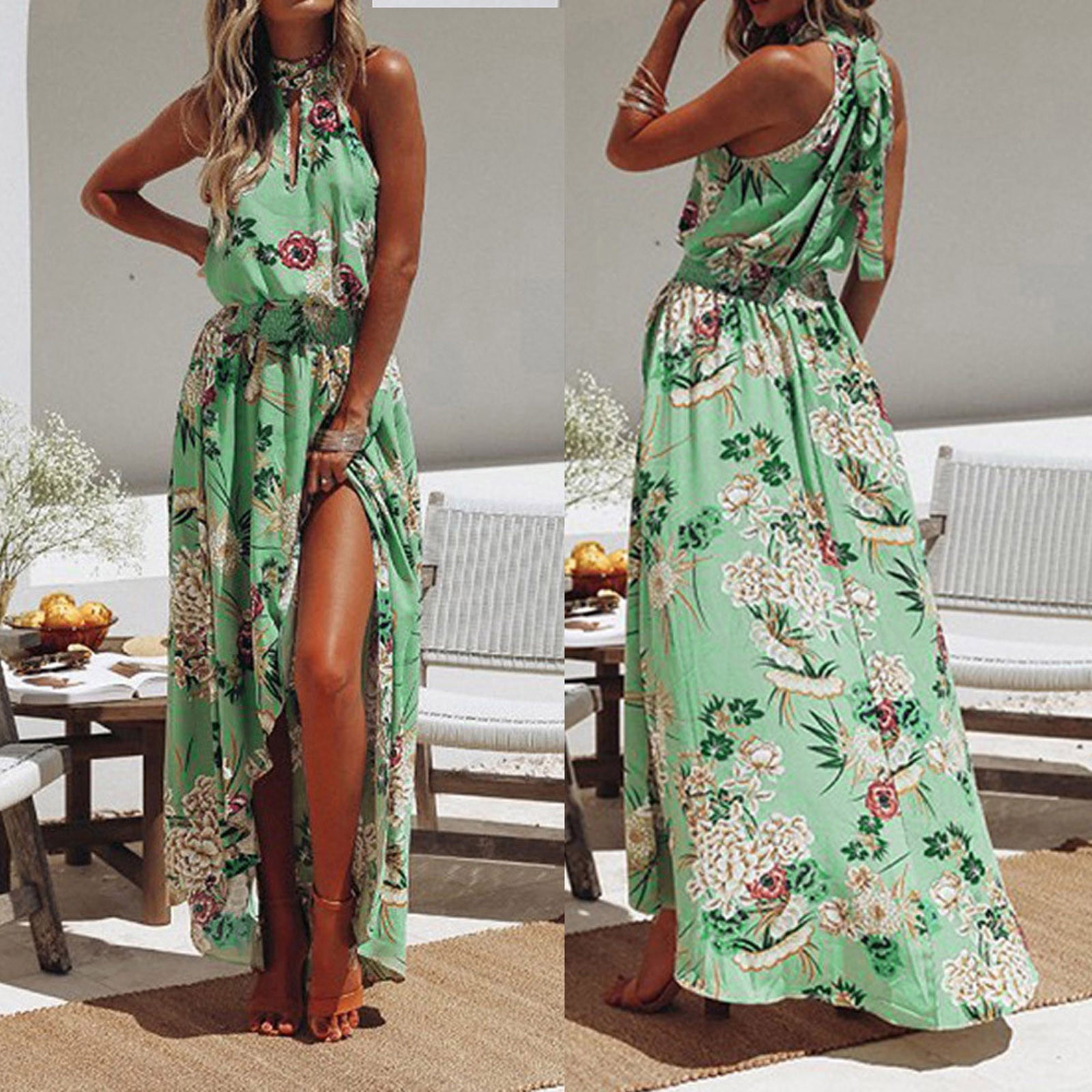 Herrnalise Summer Dresses for Women 2024 Trendy Floral Print