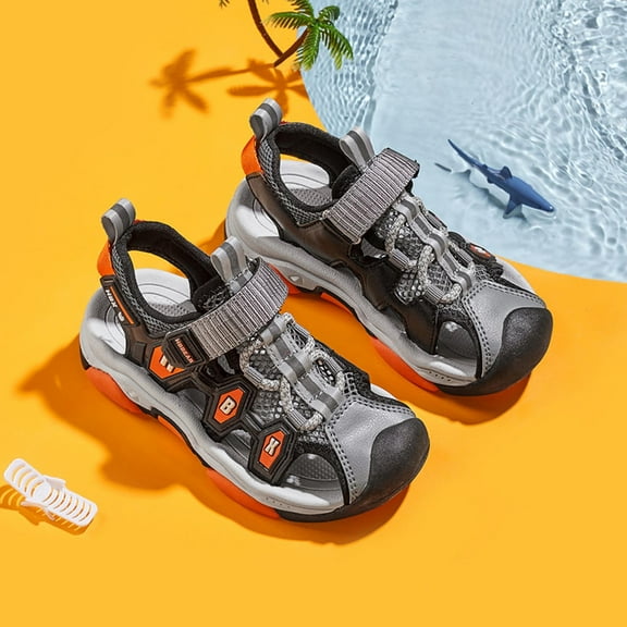 Herrnalise Summer Kids Sandals Boys Girls Beach Causal Children Boy Slippers Sport Shoes,rollbacks