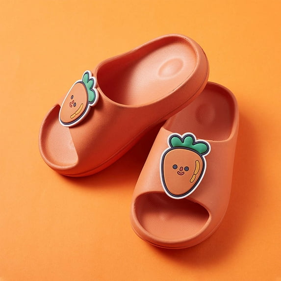 QISIWOLE Summer Men's And Women's Baby Eva Soft Bottom Fruit Children Slippers kids clothes