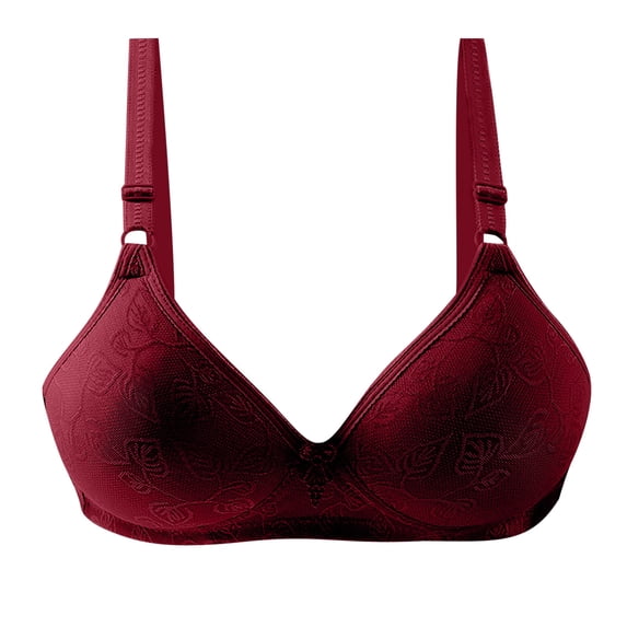 Holloyiver Women's Full Coverage Non Padded Super Soft Wireless Lightly Lined Comfort Bra