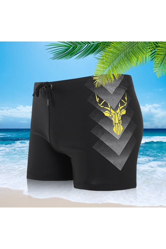 Swim Jammers for Men Square Leg Swimsuit Athletic Training Quick Dry Chlorine Resistant Mens Swim Briefs For 3XL