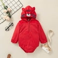 thumbnail image 1 of QISIWOLE Infant Baby Cute New Baby Romper And Cute Autumn Hooded Jumpsuit summer sale, 1 of 9