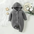 thumbnail image 1 of Herrnalise Toddler Baby Boys Girls Color Cute Knitting Winter Thick Keep Warm Hoodie Jumpsuit Romper Clearance !, 1 of 9