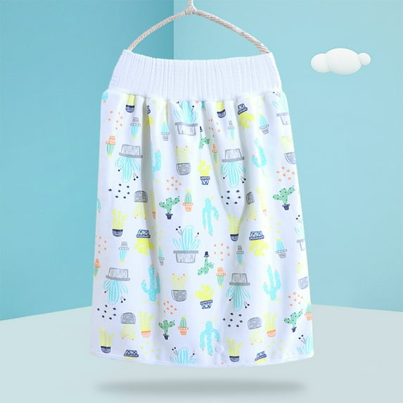 Herrnalise Toddler Baby Boys Girls Cotton Cute Cartoon Pattern Waterproof Impermeable Leakproof Diaper Pants Skirt Deals