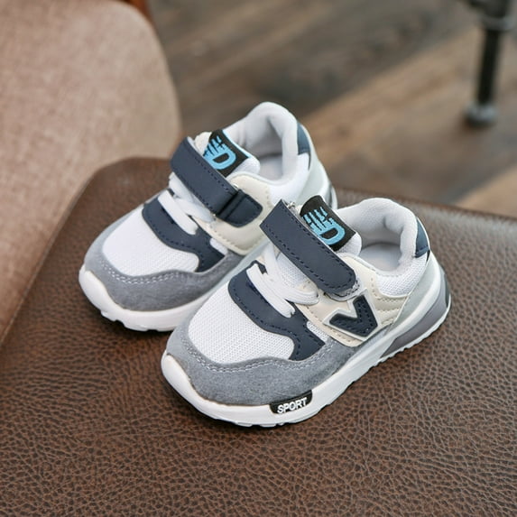 QISIWOLE Toddler Baby Girls Boys Casual Breathable Kids Color Contrast Non-slip Sneakers clearance under $10