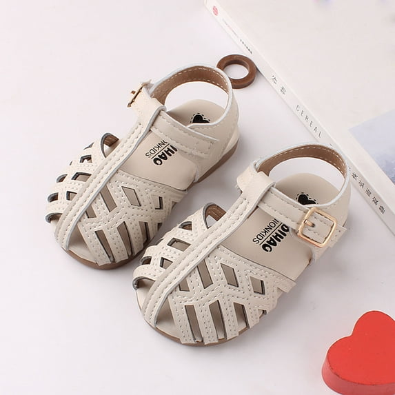 Herrnalise Toddler Baby Girls Cute Shoes Hollow Out Soft Kids Summer Non-slip Sandals,Clearance