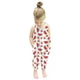 thumbnail image 1 of Realhomelove Toddler Baby Girls Jumpsuit Sleeveless Halter Dinosuar Floral Romper One Piece Overalls Harem Pants Summer Outfits Pockets 1-5 Years, 1 of 9