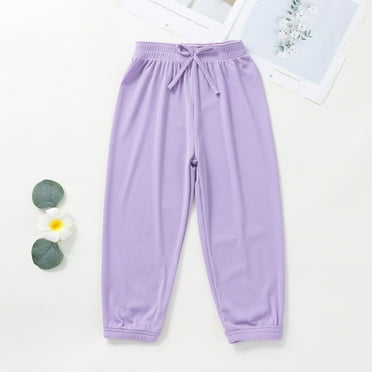 Herrnalise Toddler Baby Girls Solid Color Ice Silk Loose Summer Cozy Mosquito Pants