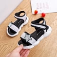 thumbnail image 1 of QISIWOLE Toddler Baby Infant Girls Sandals Star Sequin Children Beach Soft Shoes Slippers clearance under 5, 1 of 5