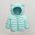 thumbnail image 1 of QISIWOLE Toddler Baby Kids Girls Soft Sweater Coat Winter Thick Warm Button Hooded Windproof Coat Boy Black Trench Coat Deals !, 1 of 9