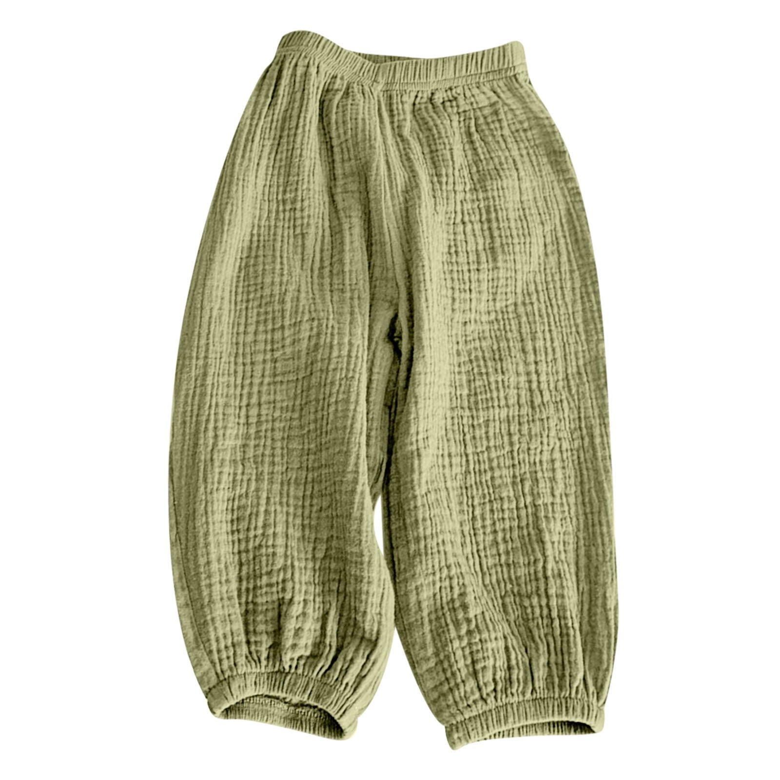 Kiddopanti Kids Green Printed Harem Pants