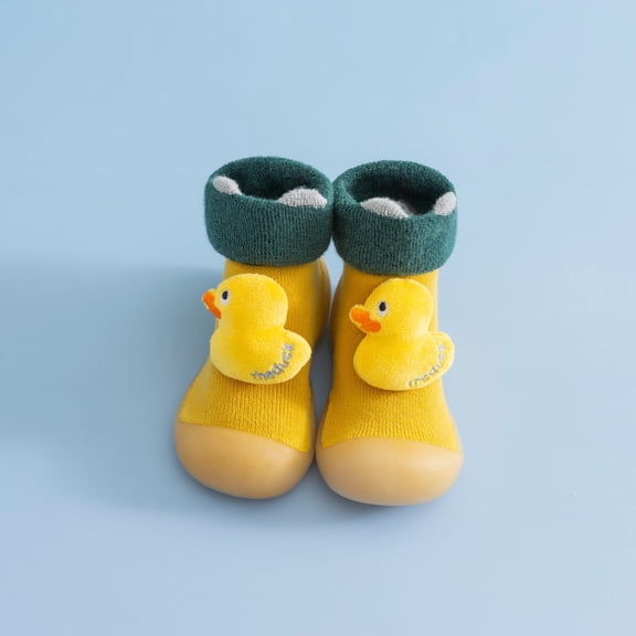 Herrnalise Toddler Boys Girls Socks Breathable Kids Non-slip 3D Doll Cartoon Thicken Indoor Toddler Shoes