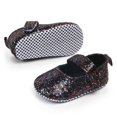 thumbnail image 1 of SDJMa Toddler Girl Soft Sole Crib Shoes Sequins Baby Shoes BK/11, 1 of 4