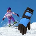 thumbnail image 1 of Herrnalise Toddler Girls Boys Snow Gloves Kids Ski Winter Gloves Waterproof Windproof Children Warm Gloves Savings !, 1 of 4